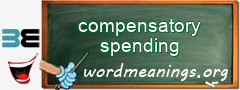 WordMeaning blackboard for compensatory spending